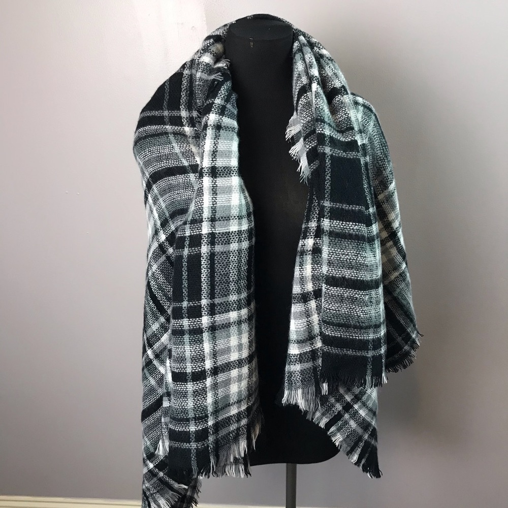 !! Plaid blanket scarf - Picture 2 of 3